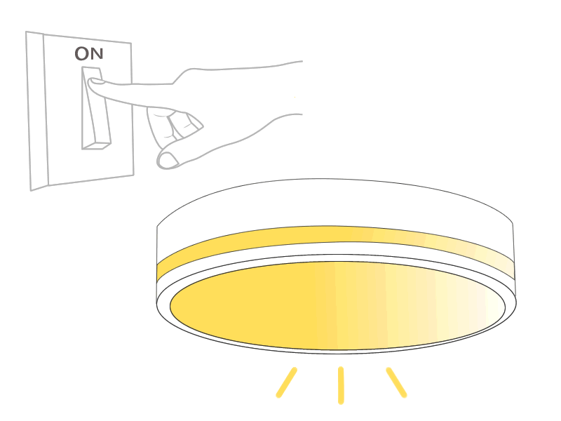 TREOシーリングライトONOFF操作